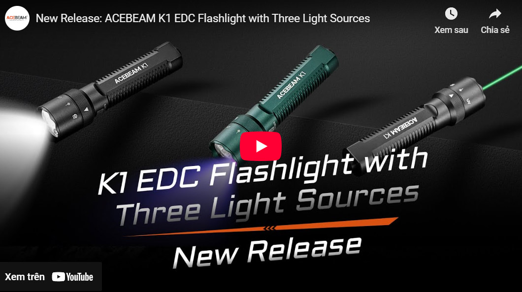 Video chung giới thiệu sản phẩm ACEBEAM K1