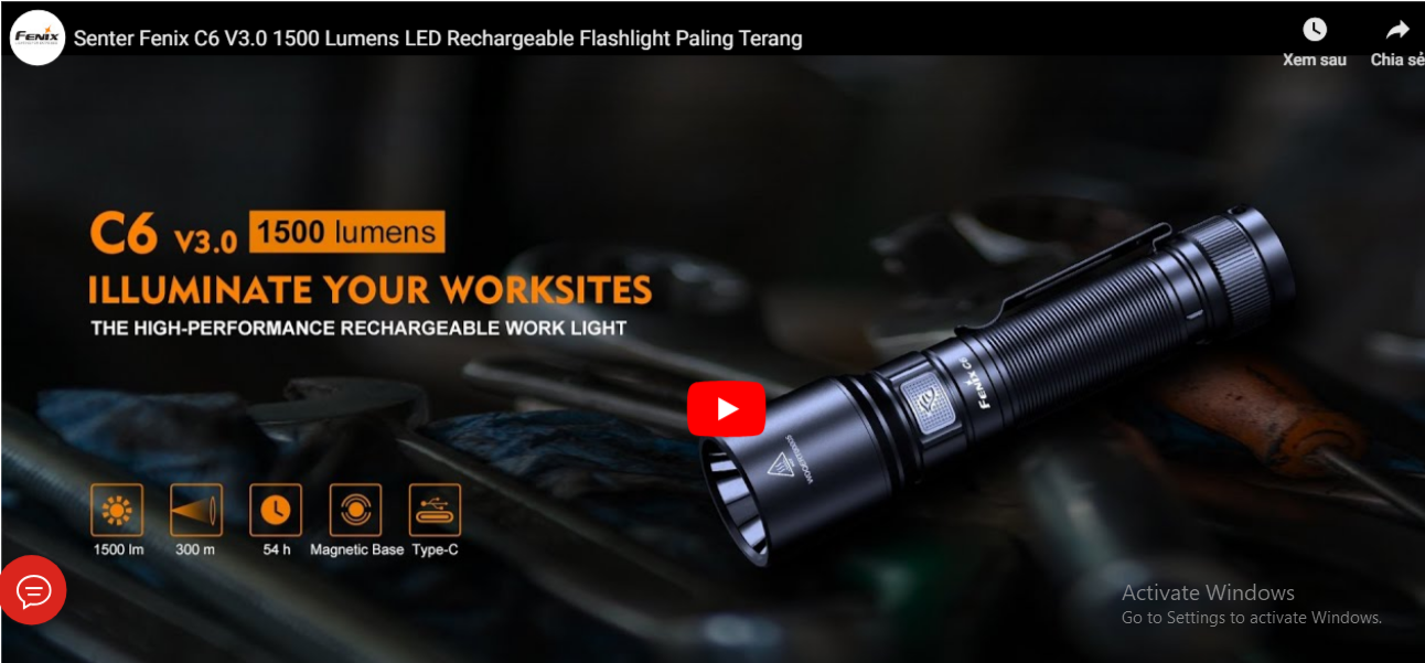 Video giới thiệu đèn pin Fenix C6v3