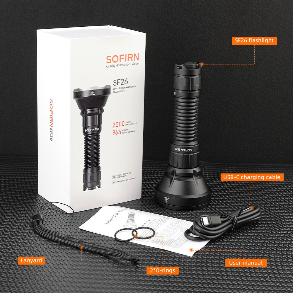 Hình ảnh bộ sản phẩm đèn Sofirn SF26