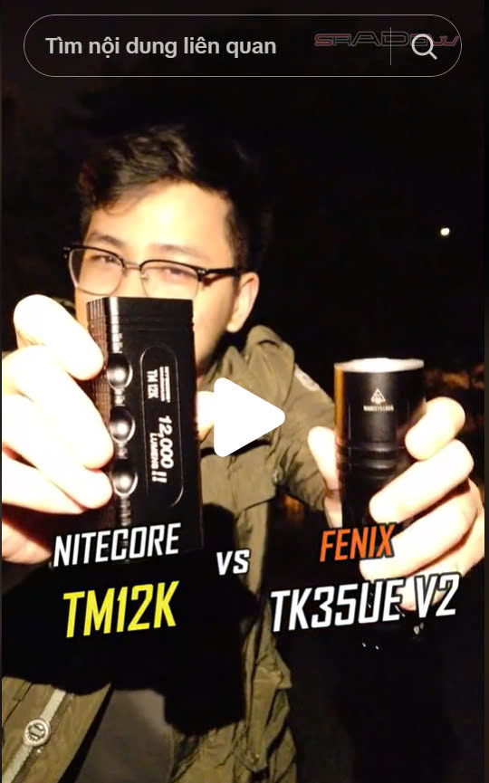 So sánh đèn NITECORE TM12K và FENIX TK35UE V2