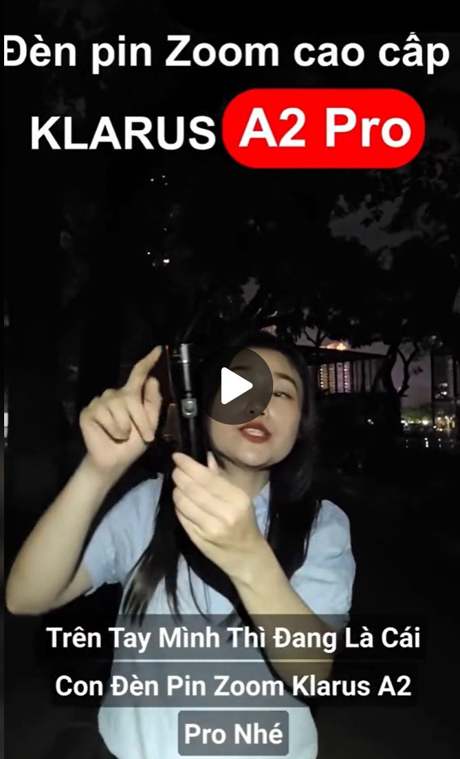 Review tiktok đèn pin Klarus a2 pro