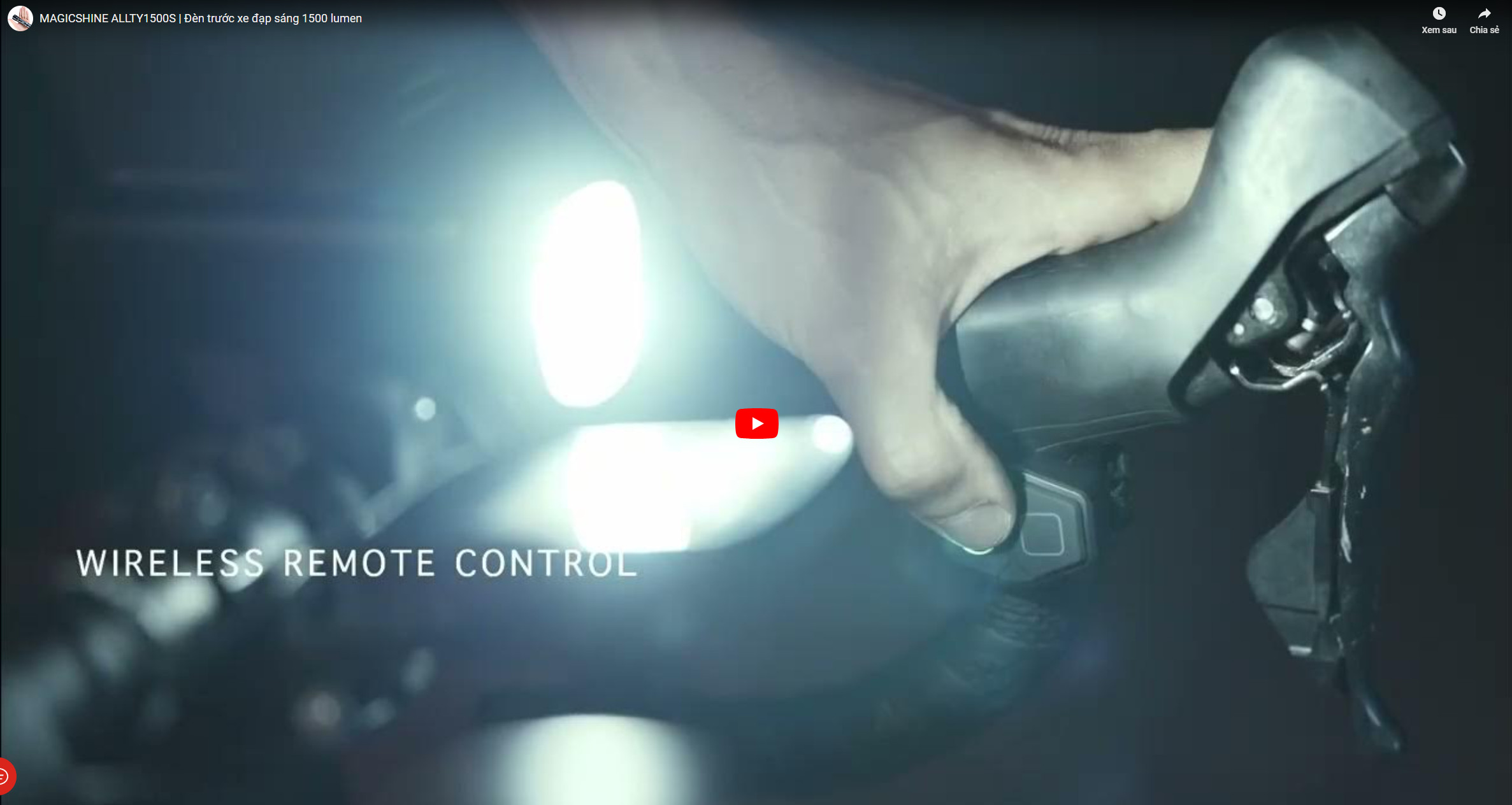video đèn xe đạp magicshine allty 1500s
