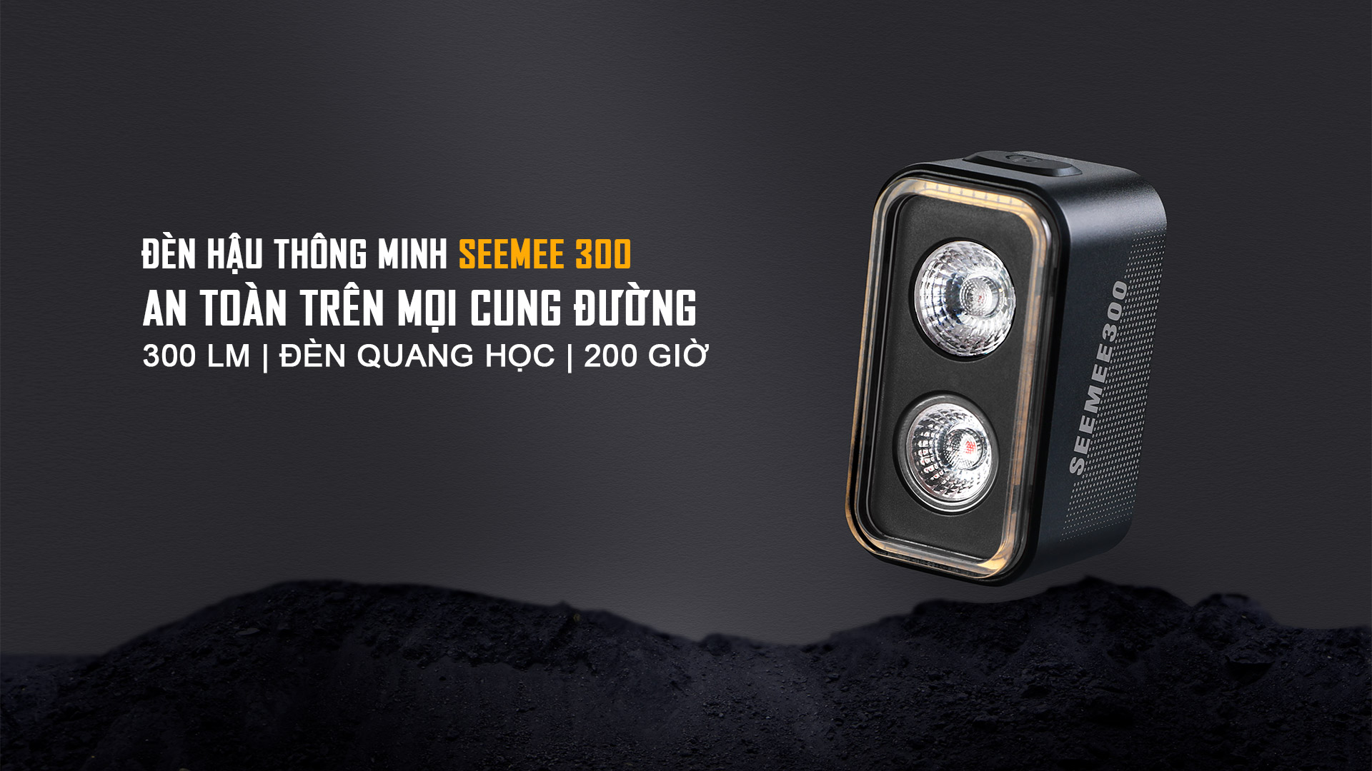 Đèn hậu xe đạp MAGICSHINE SEEMEE 300 độ sáng 300 lumen pin 1600mAH