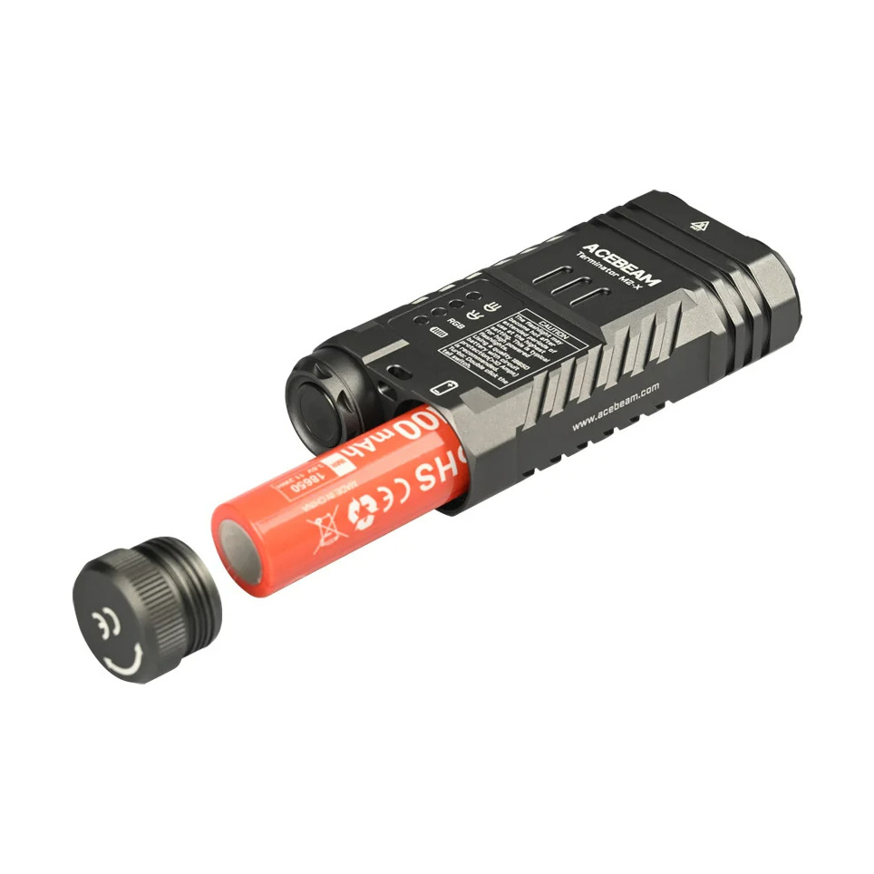 Đèn pin cao cấp ACEBEAM M2-X TERMINATOR 3200 lumen chiếu xa 500m pin 18650 3100mAh