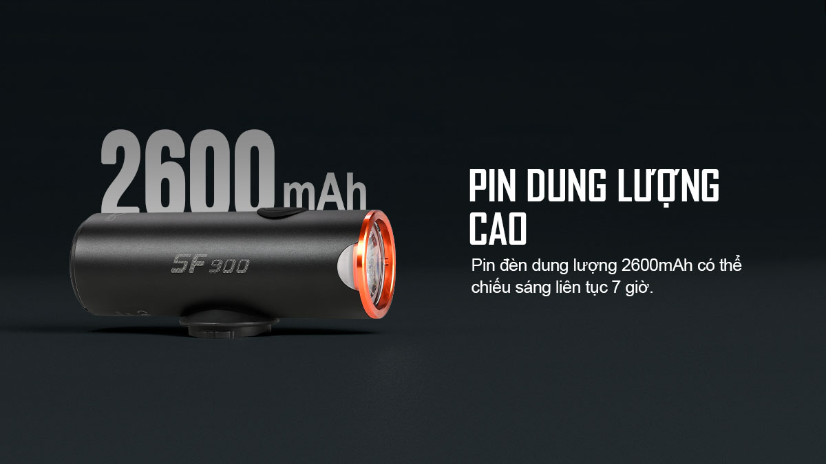 Đèn xe đạp MAGICSHINE SF900 sáng 900lm chiếu xa 150m pin 2600mAh sạc USB-C powerbank