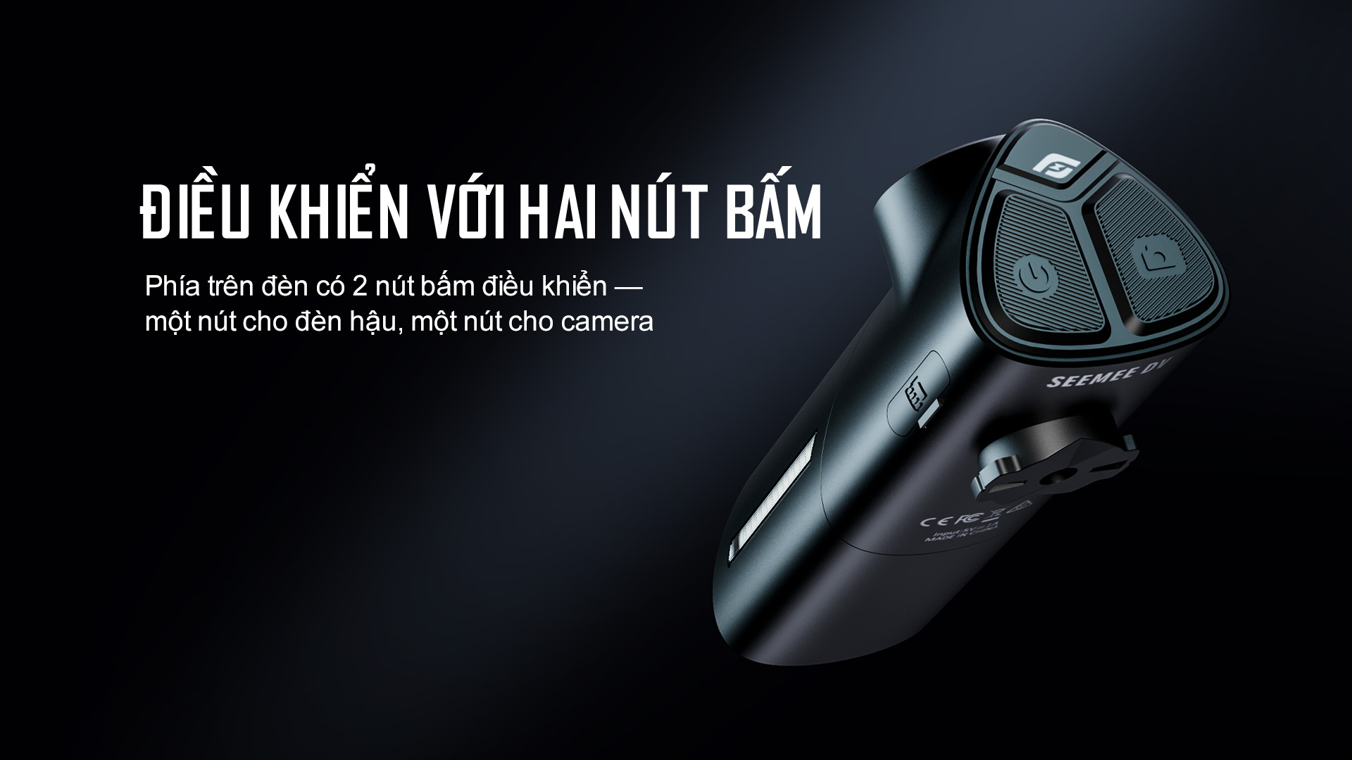 Đèn hậu xe đạp kiêm camera hành trình MAGICSHINE SEEMEE DV độ sáng 30 lumen