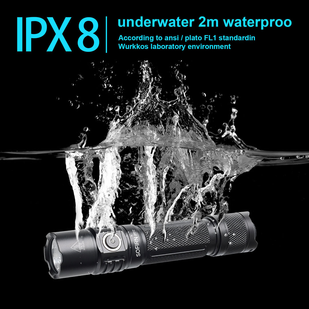 Đèn pin SOFIRN SP35T sáng 3800 lumen chiếu xa 280m pin 21700 sạc USB-C