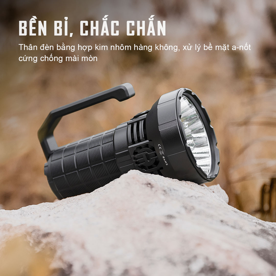 Đèn pin IMALENT MS12 Mini C sáng 65.000 lumen chiếu xa 1036m sạc USB-C Powerbank