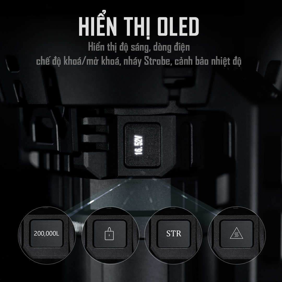 Đèn pin sáng nhất thế giới IMALENT MS32 độ sáng 200.000 Lumen tầm chiếu xa 1618m cổng sạc USB-C powerbank