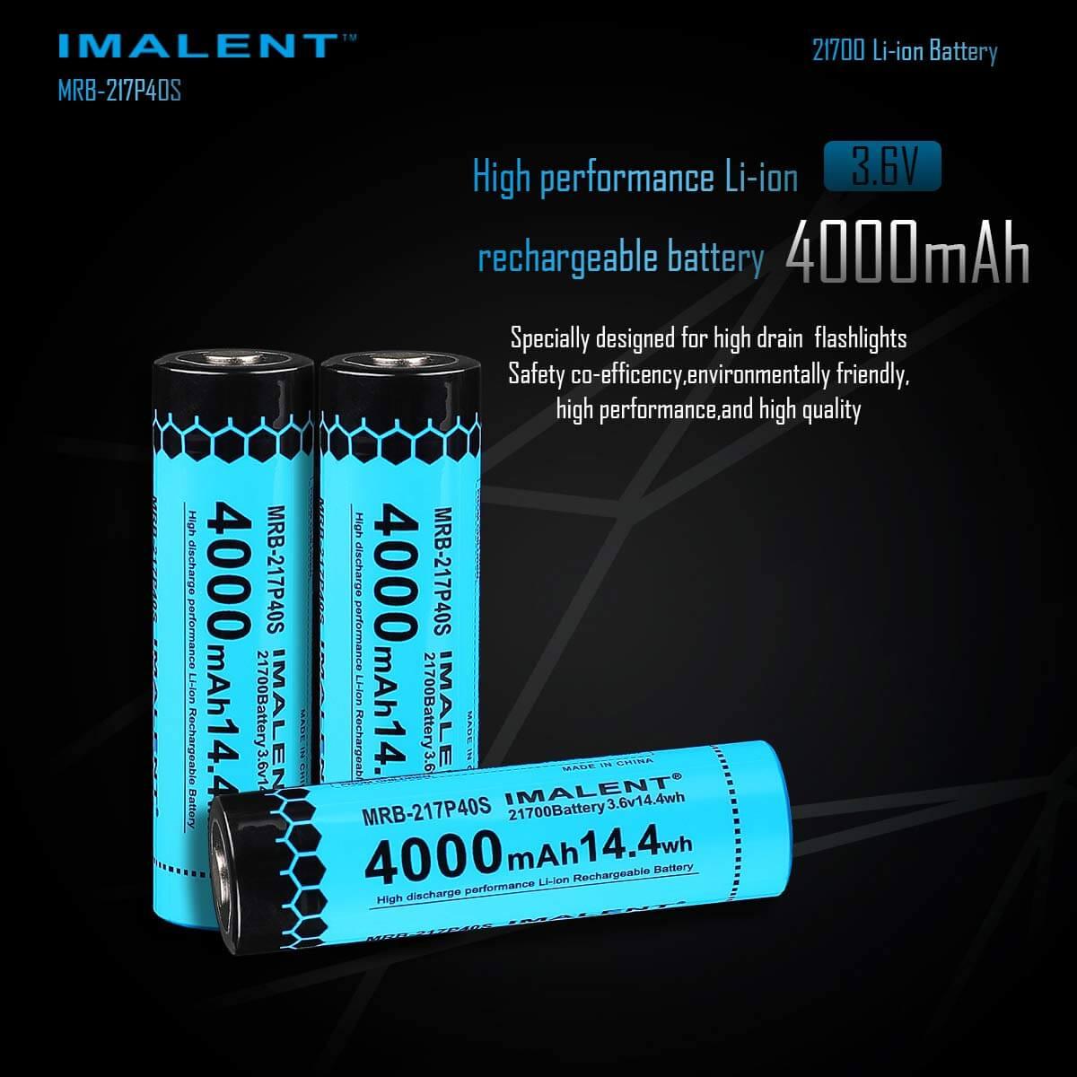 Pin sạc IMALENT 21700 dung lượng 4000mAh dòng xả cao