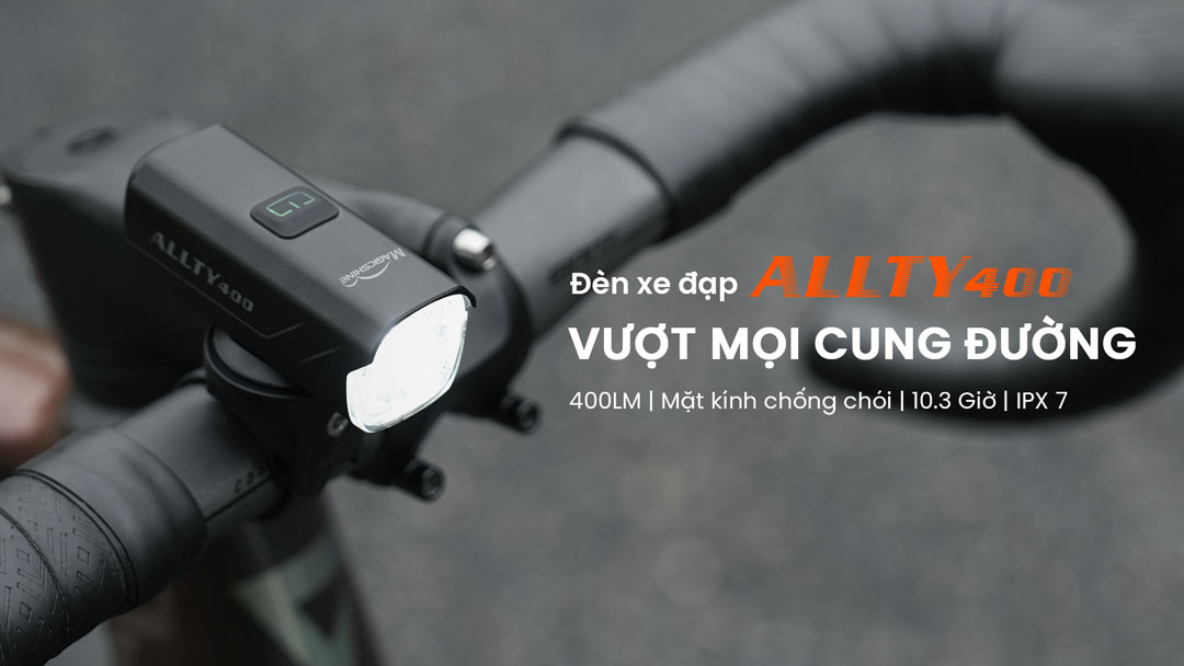 Đèn xe đạp MAGICSHINE ALLTY 400 V2.0 độ sáng 400 lumen pin 900mAh