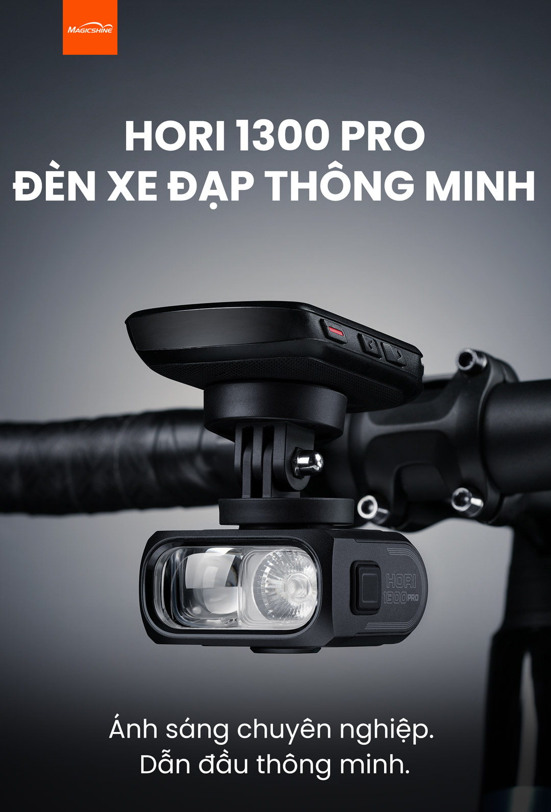 Magicshine HORI 1300 PRO đèn xe đạp 1300 lumen chống chói
