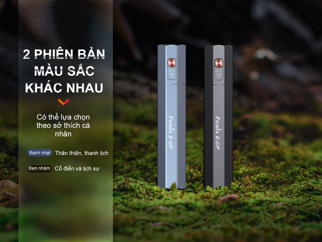 Đèn pin FENIX E-CP độ sáng 1600 lumen tầm xa 222m cổng sạc USB C chức năng Power Bank