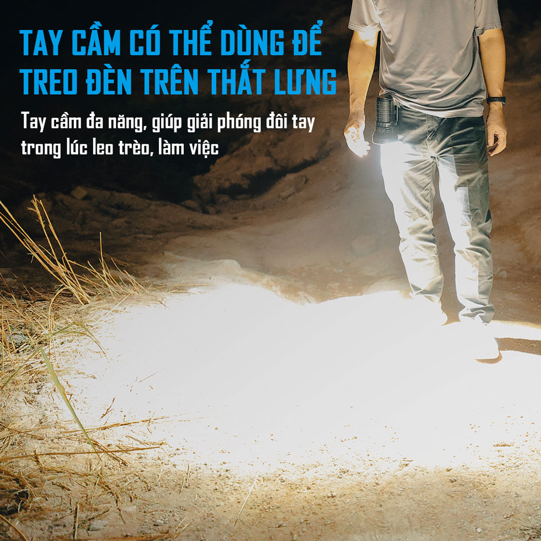 Đèn pin IMALENT MS12 Mini C sáng 65.000 lumen chiếu xa 1036m sạc USB-C Powerbank