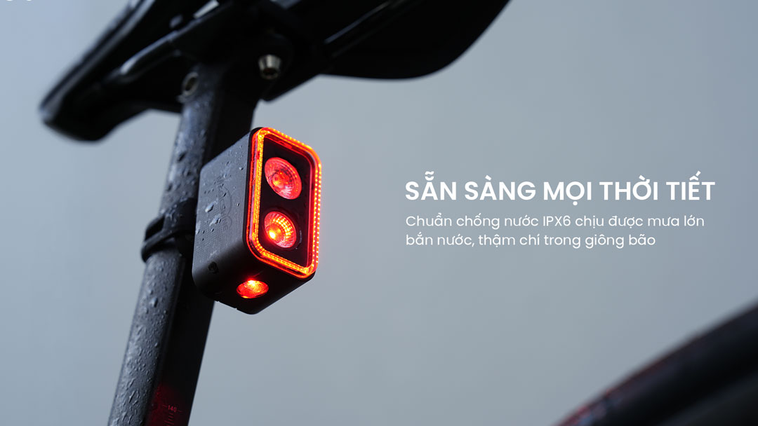 Đèn hậu xe đạp MAGICSHINE SEEMEE 400 độ sáng 400 lumen pin 1600mAH hỗ trợ ANT+