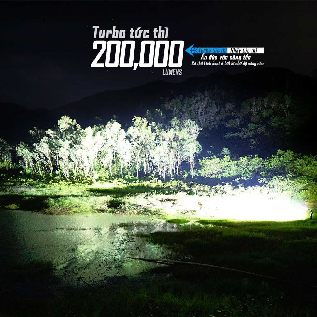 Đèn pin sáng nhất thế giới IMALENT MS32 độ sáng 200.000 Lumen tầm chiếu xa 1618m cổng sạc USB-C powerbank