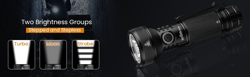 Đèn pin chiếu xa Sofirn IF22A có 3 chế độ sáng