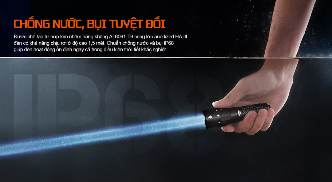 Hợp kim nhôm AL6061-T6, chịu rơi 1.5m