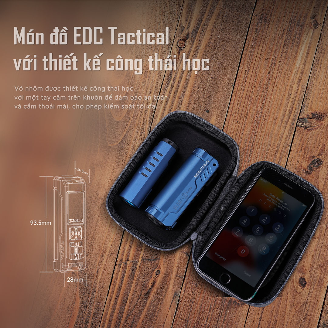 Đèn pin EDC IMALENT BL50 tia UV 365nm sáng 3.600 lumen chiếu xa 428m pin dung lượng 3000mAh sạc USB-C