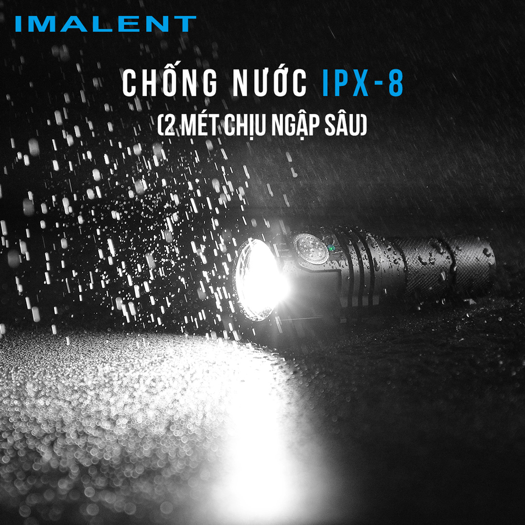 Đèn pin edc IMALENT MS03 sáng 13.000 lumen chiếu xa 324m pin 21700 sạc USB-C