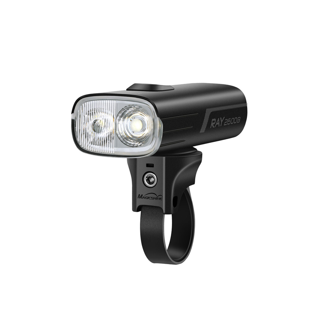 Đèn xe đạp MAGICSHINE RAY 2600B sáng 2600 lumen tương thích với điện thoại công tắc remote không dây pin 6700mAh USB-C Powerbank