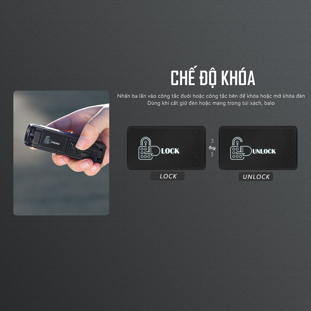 Đèn pin EDC IMALENT BL50 tia UV 365nm sáng 3.600 lumen chiếu xa 428m pin dung lượng 3000mAh sạc USB-C