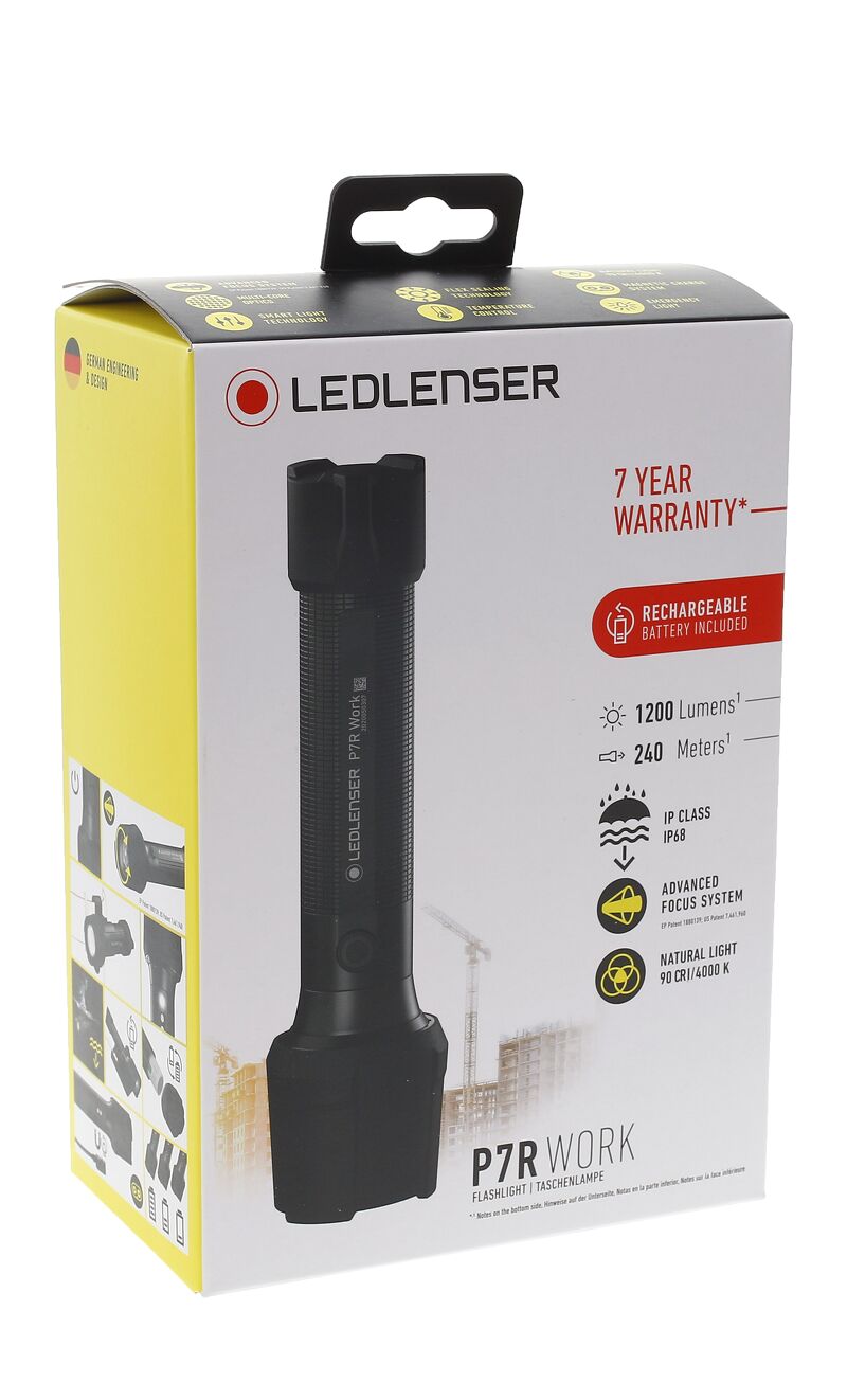 Đèn pin làm việc Ledlenser P7R Work độ sáng 1200Lm - Chiếu xa 240m