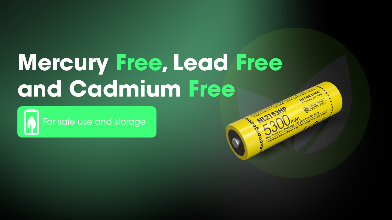 Pin sạc NITECORE NL2153HP loại 21700 dung lượng 5300mAh dòng xả tối đa 20A