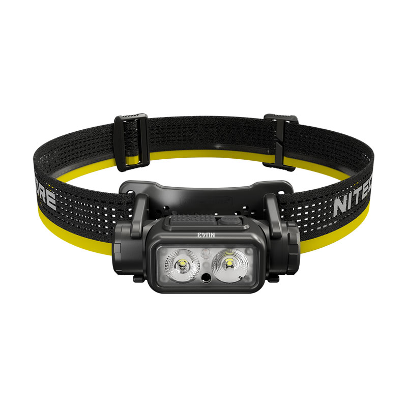 Đèn pin đội đầu NITECORE NU43 sáng 1400 lm chiếu xa 130m pin 18650 3400mAH sạc USB-C