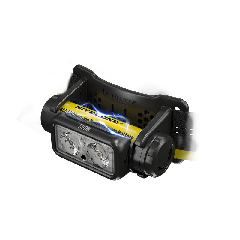 Đèn pin đội đầu NITECORE NU43 sáng 1400 lm chiếu xa 130m pin 18650 3400mAH sạc USB-C