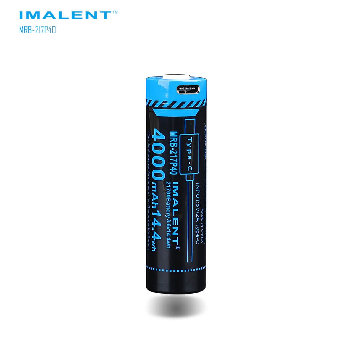 Pin sạc IMALENT MRB-217P40 dung lượng 4000mAh có cổng sạc