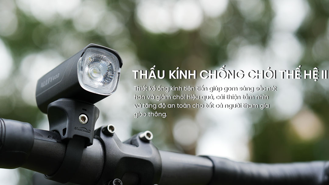 Đèn xe đạp MAGICSHINE ALLTY 400 V2.0 độ sáng 400 lumen pin 900mAh