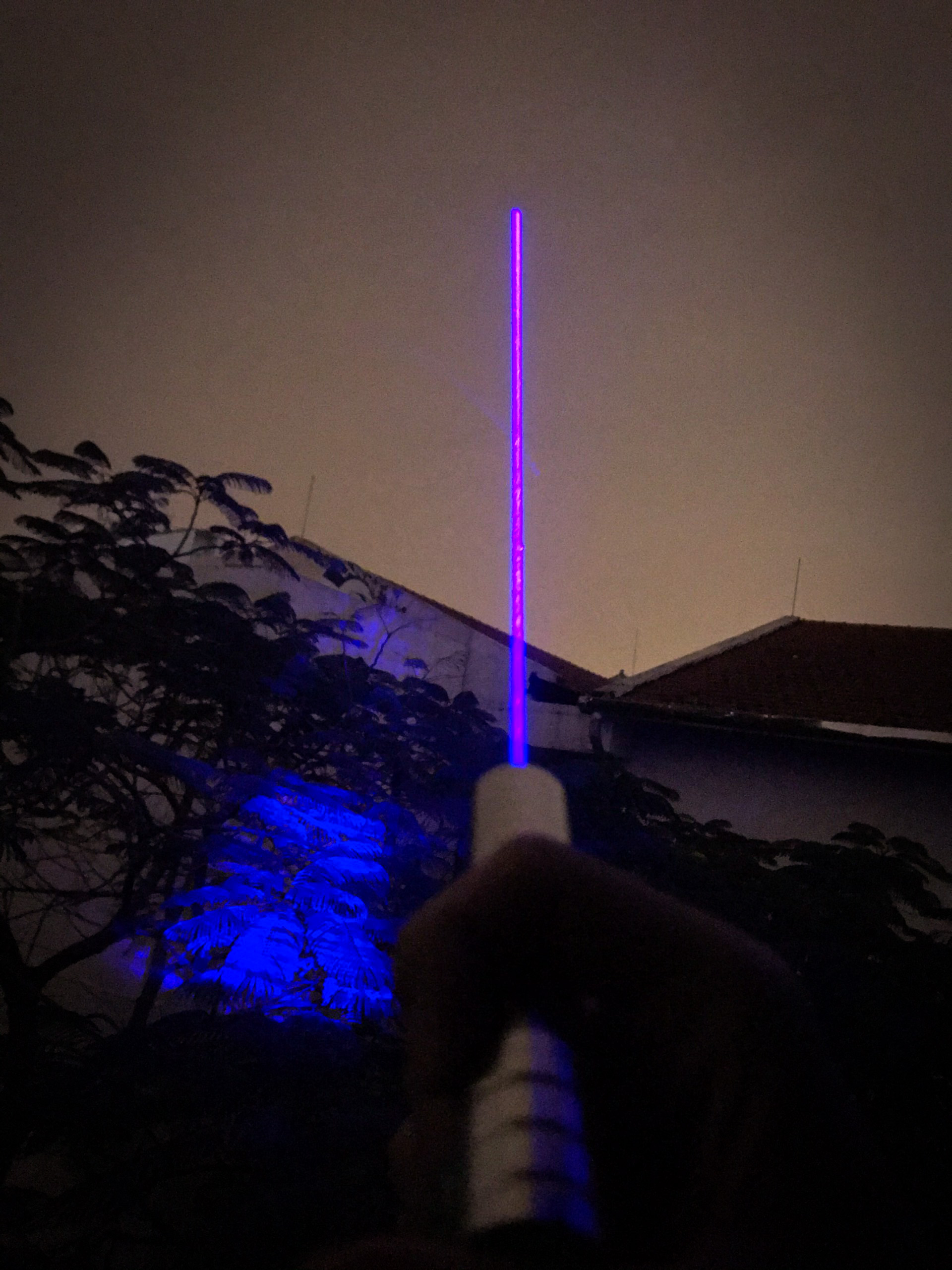 Đèn laser Blue công suất 2W tia màu xanh dương