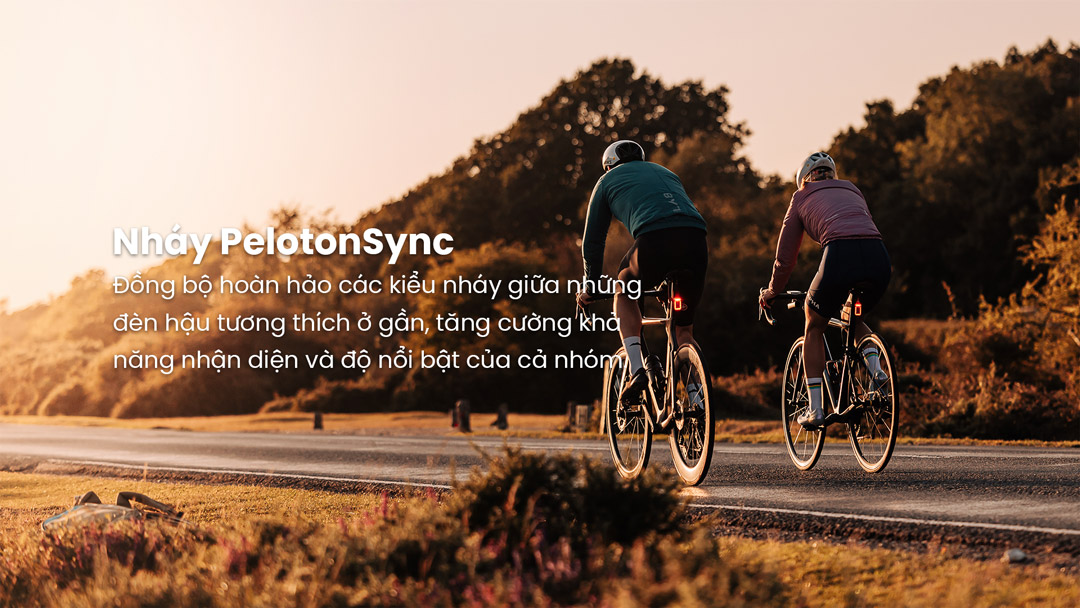Magicshine SEEMEE 100AD đồng bộ nháy PelotonSync, đồng bộ đèn hậu giữa các xe, tăng nhận diện nhóm đạp xe