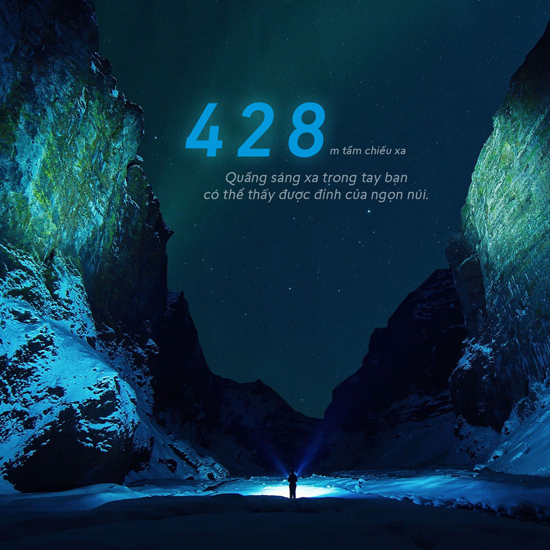 Đèn pin EDC IMALENT BL50 tia UV 365nm sáng 3.600 lumen chiếu xa 428m pin dung lượng 3000mAh sạc USB-C