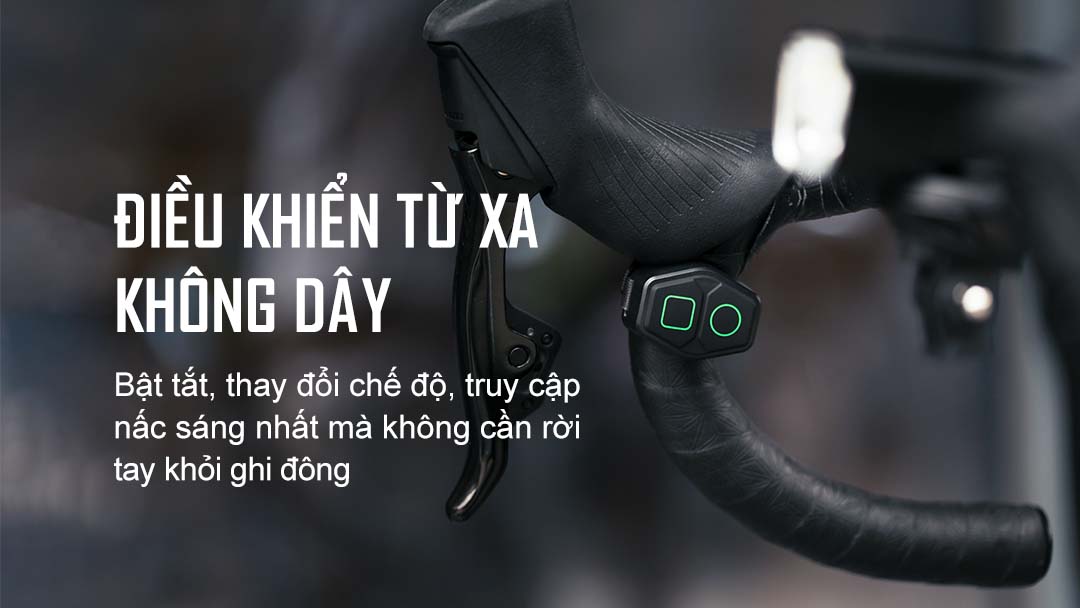 Đèn xe đạp MAGICSHINE ALLTY 1500s sáng 1500 lumen pin 5000mAh màn hình OLED công tắc remote