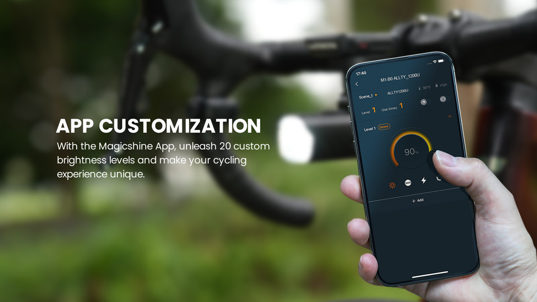 Combo đèn pha xe đạp MAGICSHINE ALLTY 1200U và đèn hậu Seemee 50 v2.0