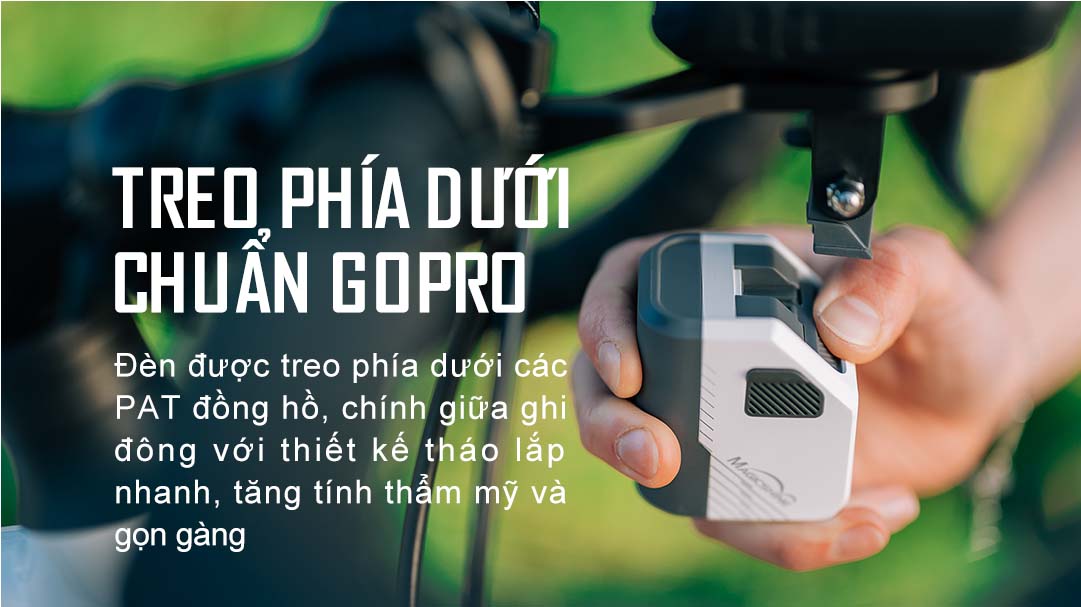 Đèn xe đạp MAGICSHINE EVO 1700 - 1700 lumens pin 4000mAh cos pha cắt vạch chống chói công tắc remote cài đặt app