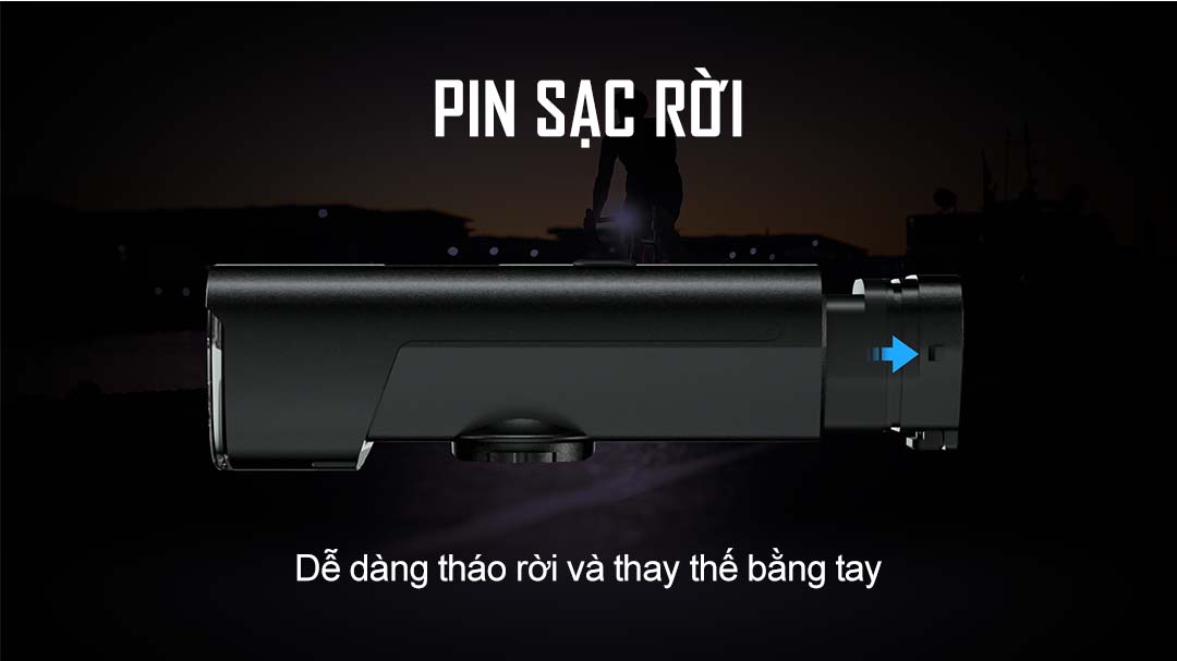 Đèn xe đạp MAGICSHINE ALLTY 1500s sáng 1500 lumen pin 5000mAh màn hình OLED công tắc remote