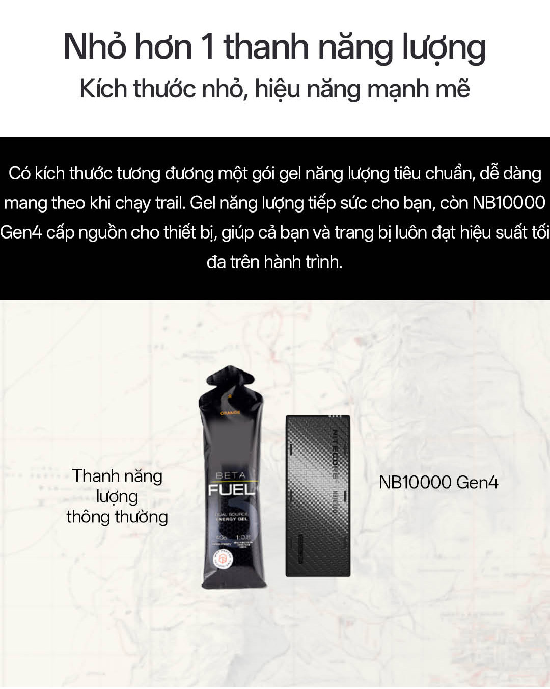 Sạc dự phòng NITECORE NB10000 Gen 4 10000 mAh sợi carbon siêu nhẹ chống nước, đèn sạc RGB