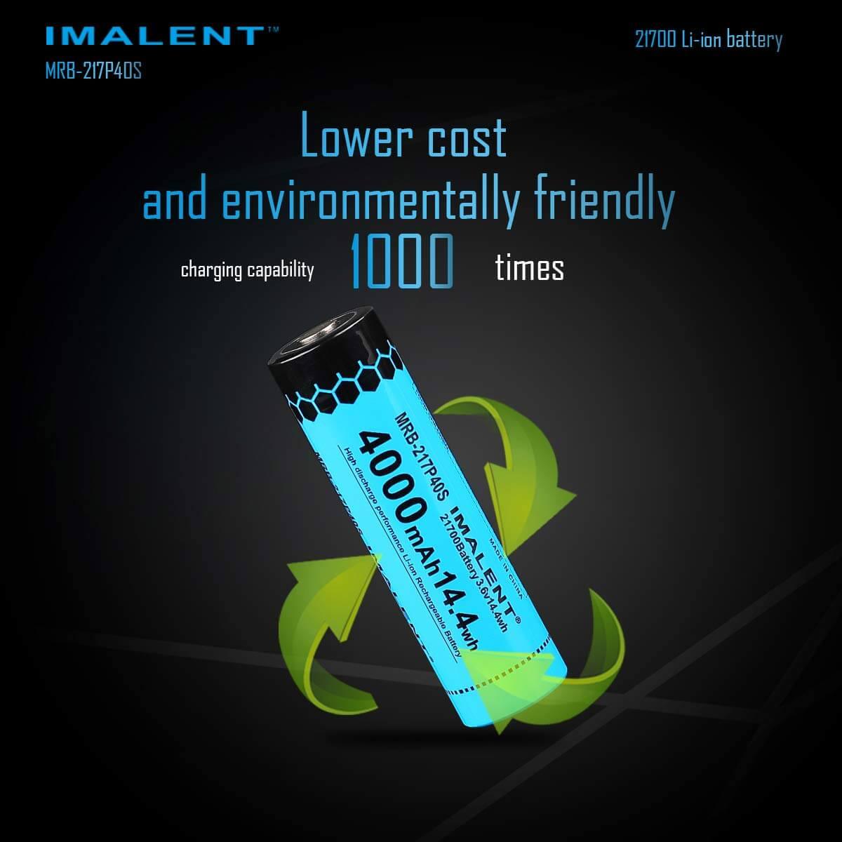 Pin sạc IMALENT 21700 dung lượng 4000mAh dòng xả cao