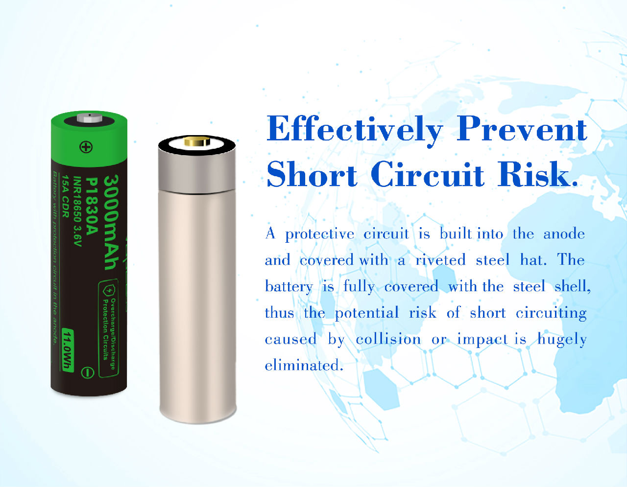 Pin sạc VAPCELL P1830A dung lượng 3000mAh