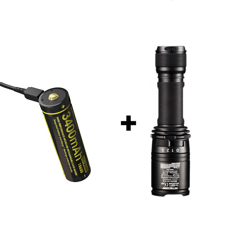 Đèn pin chống cháy nổ NITECORE EF1 sáng 830 lumens chiếu xa 270m pin sạc 18650 3400mAh