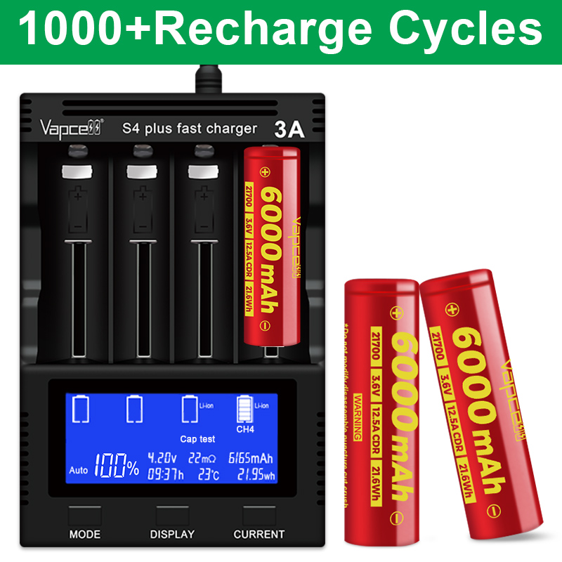 Pin sạc VAPCELL F60 21700 dung lượng 6000mAh