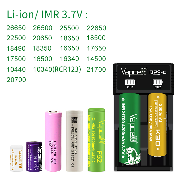 Sạc pin đôi VAPCELL Q2S-C