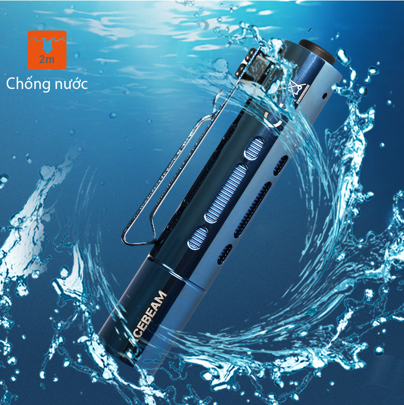 ACEBEAM RIDER RX BLUE chống nước độ sâu 2m