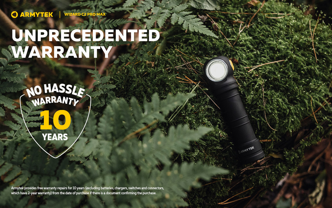 Đèn pin đội đầu ARMYTEK WIZARD C2 PRO MAX nhiệt màu 4500K sáng 3720 lumen chiếu xa 114m sạc nam châm đuôi pin 21700 5000mAh