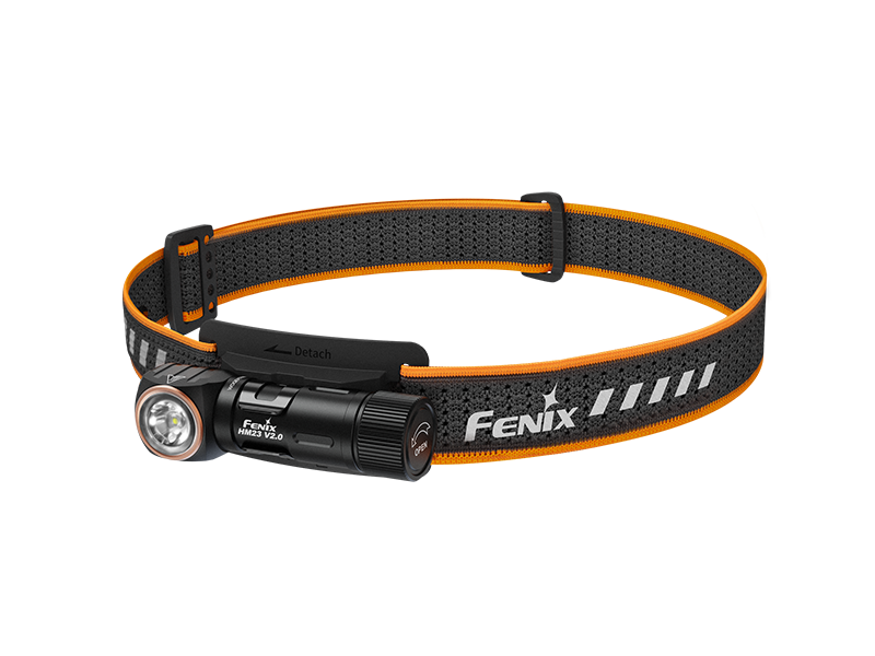 Đèn gù đội đầu siêu nhẹ FENIX HM23 V2.0 sáng 300 lumen chiếu xa 80m đuôi nam châm pin AA