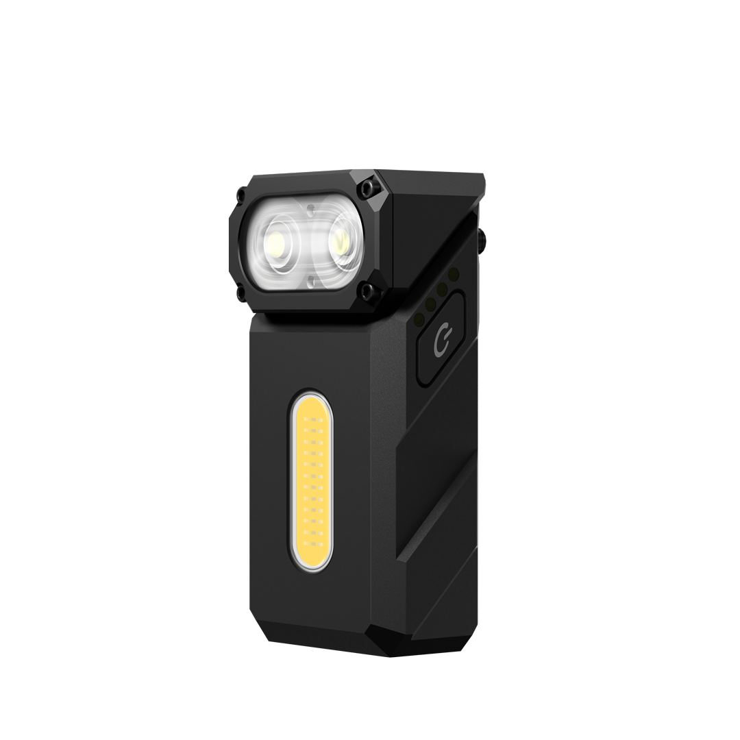 Đèn pin mini Klarus E8 sáng 1000lm – Xoay Đầu 180° đế nam châm