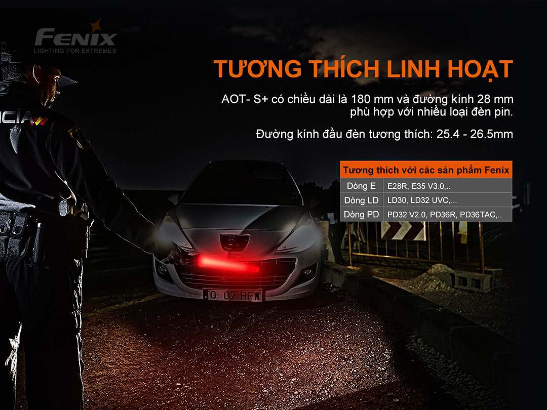 Đầu gậy chỉ huy giao thông Fenix AOT-S+